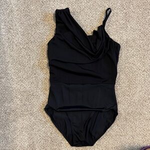 Dance leotard Black womens medium ballet solo costume